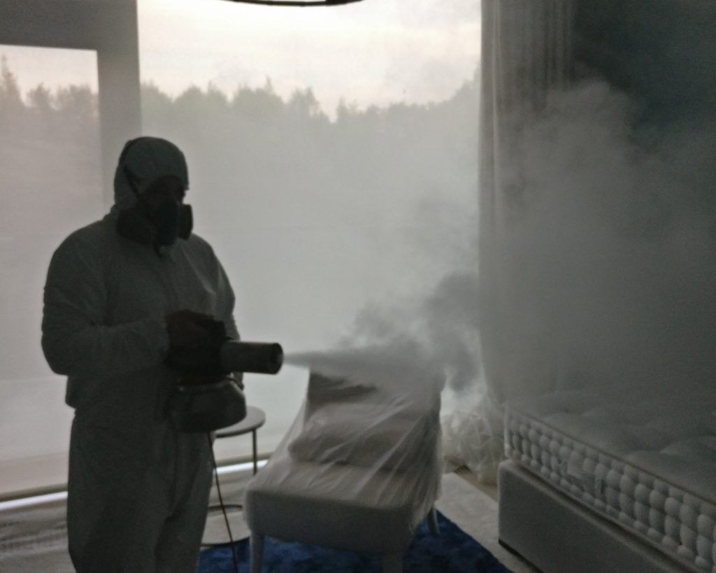 Сухой туман от запахов. Обработка сухим туманов в Томске. Цены